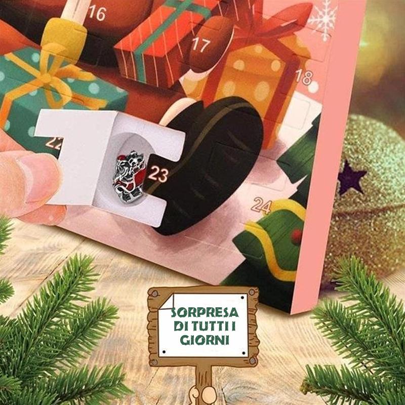 Calendario del conto alla rovescia di Natale dell'avvento del braccialetto fai da te di 24 giorni🎁