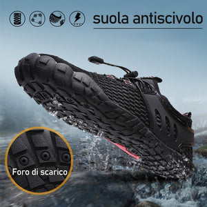 Scarpe Da Uomo A Piedi Nudi All'aperto Da Spiaggia
