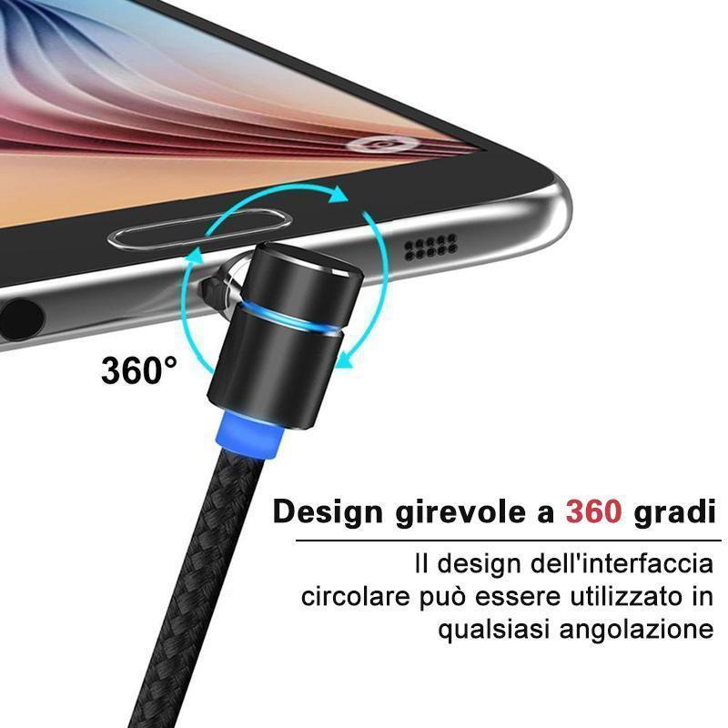 Cavo di ricarica magnetico 3-in-1 illuminato