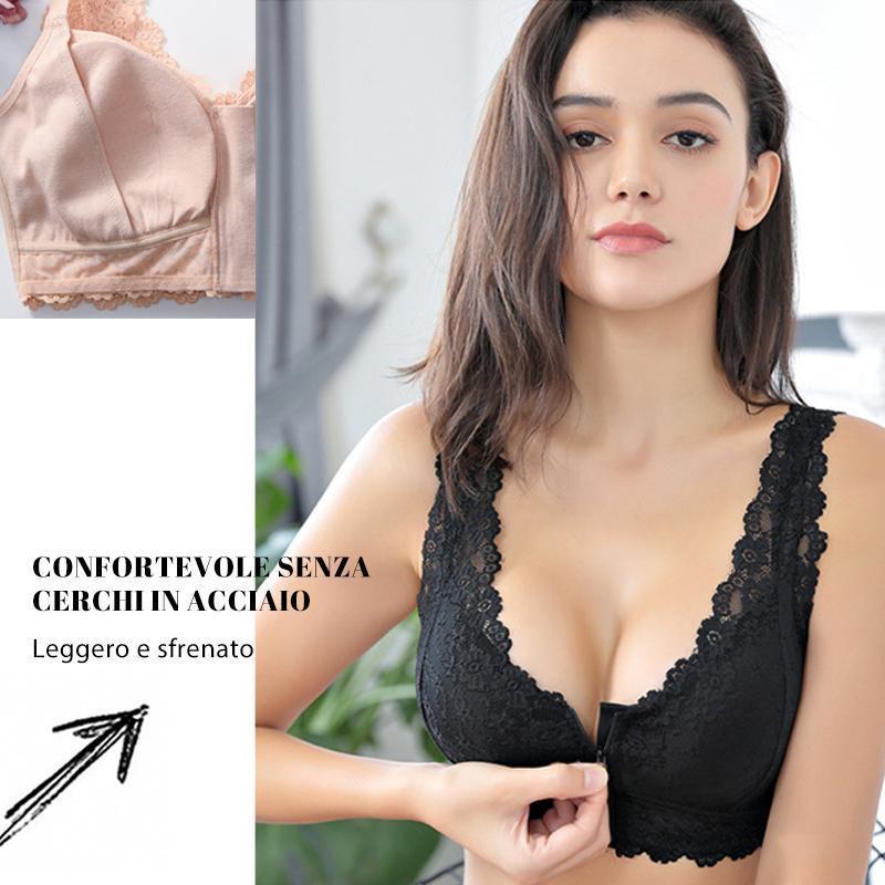 Reggiseno Sezione Sottile Cerniera  Anteriore Senza Ferretto