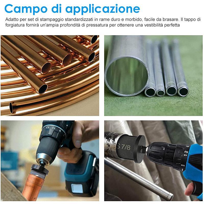 Set punte per trapano per pressa, 6 pezzi