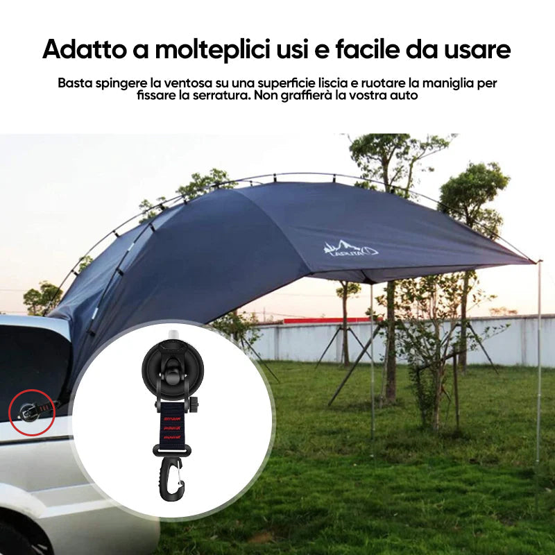 Ventosa per vuoto resistente con gancio