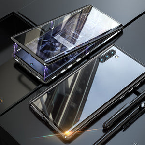 Custodia per telefono bifacciale in vetro temperato magnetico Samsung2