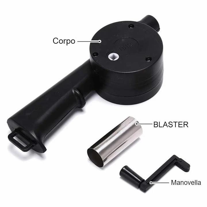 Soffiatore manuale per barbecue