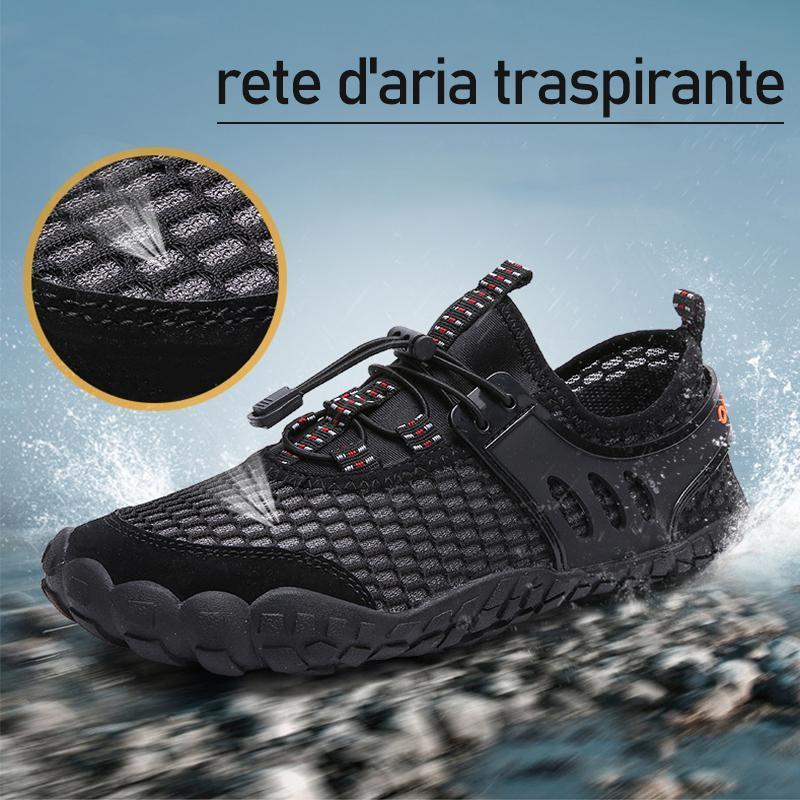 Scarpe Da Uomo A Piedi Nudi All'aperto Da Spiaggia