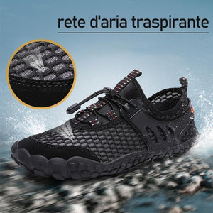 Scarpe Da Uomo A Piedi Nudi All'aperto Da Spiaggia
