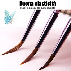 Set di pennelli per dettagli