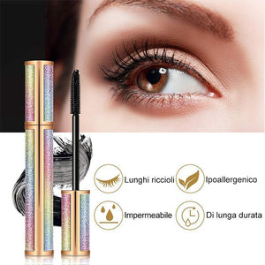 Mascara Allungabile Spesso In Fibra Di Seta Impermeabile 4D