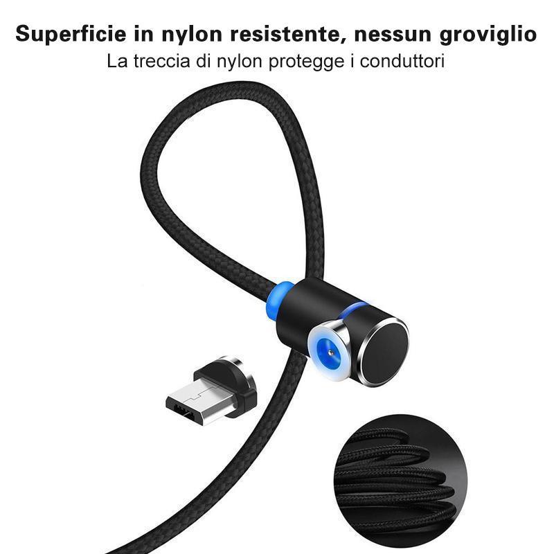 Cavo di ricarica magnetico 3-in-1 illuminato