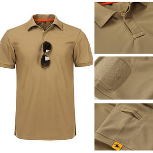 Polo da uomo ad asciugatura rapida per esterni
