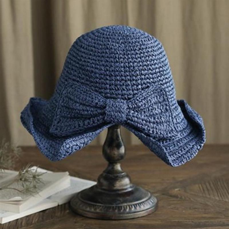 Cappello di Paglia Pieghevole alla Moda