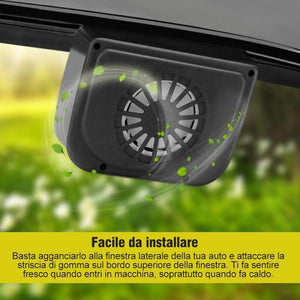 Ventola solare di raffreddamento per auto