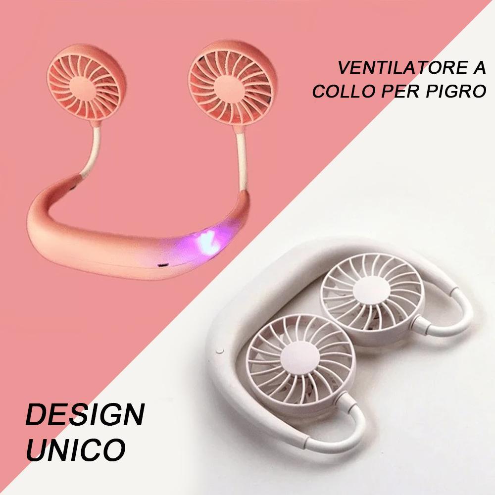 Mini ventola ricaricabile intorno al collo