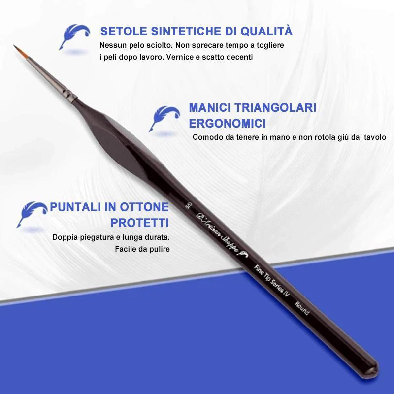Set di pennelli per dettagli