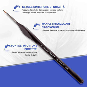 Set di pennelli per dettagli