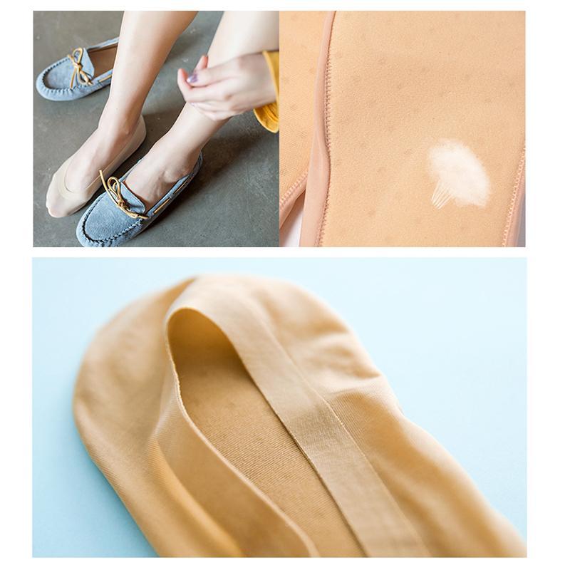 Calzini invisibili imbottiti da donna con cuscino 3D con massaggio ai piedi