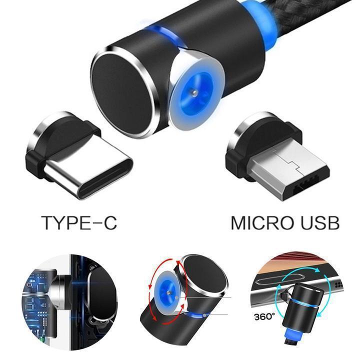 Cavo di ricarica magnetico 3-in-1 illuminato
