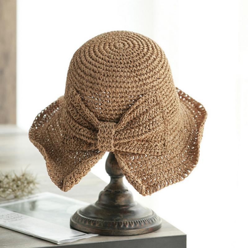 Cappello di Paglia Pieghevole alla Moda