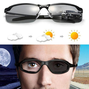 Occhiali da sole polarizzati fotocromatici intelligenti con protezione UV al 100%