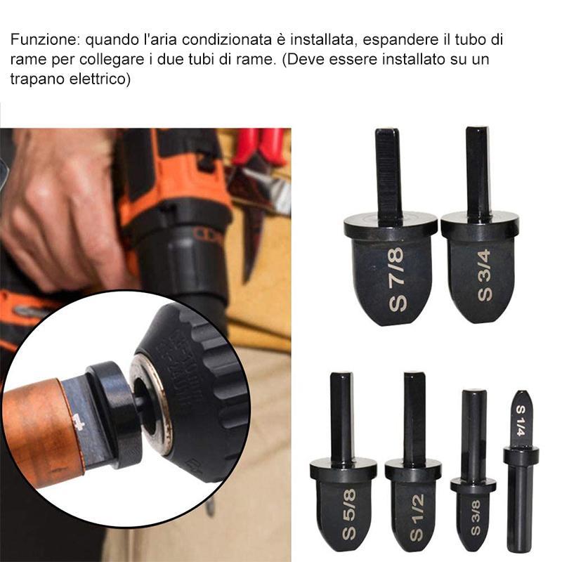 Set punte per trapano per pressa, 6 pezzi