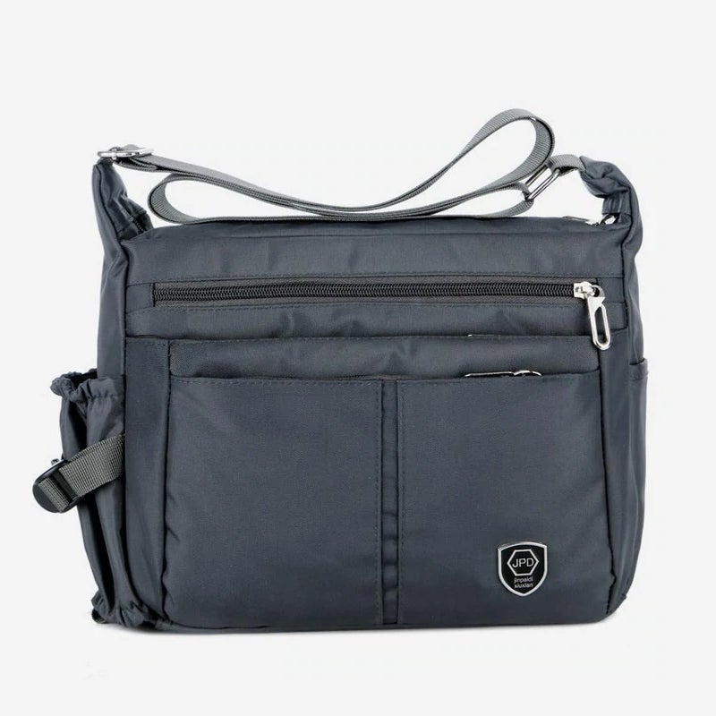 Borsa a tracolla leggera e impermeabile con tasche multiple