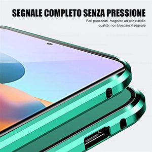 Custodia per telefono bifacciale in vetro temperato magnetico Samsung2