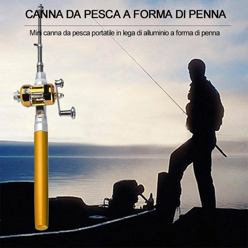 Canna da pesca tascabile