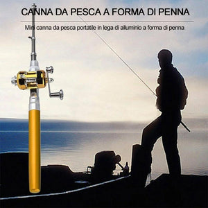 Canna da pesca tascabile