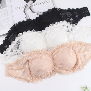 Reggiseno in pizzo senza spalline