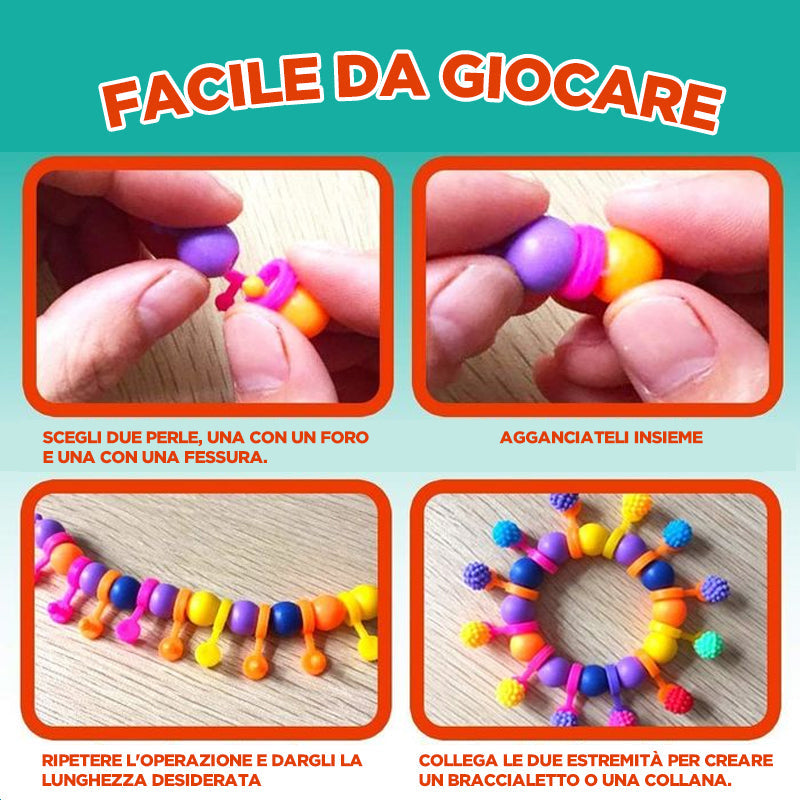 👸🏻Perline pop per creare gioielli per bambini