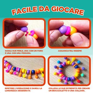 👸🏻Perline pop per creare gioielli per bambini