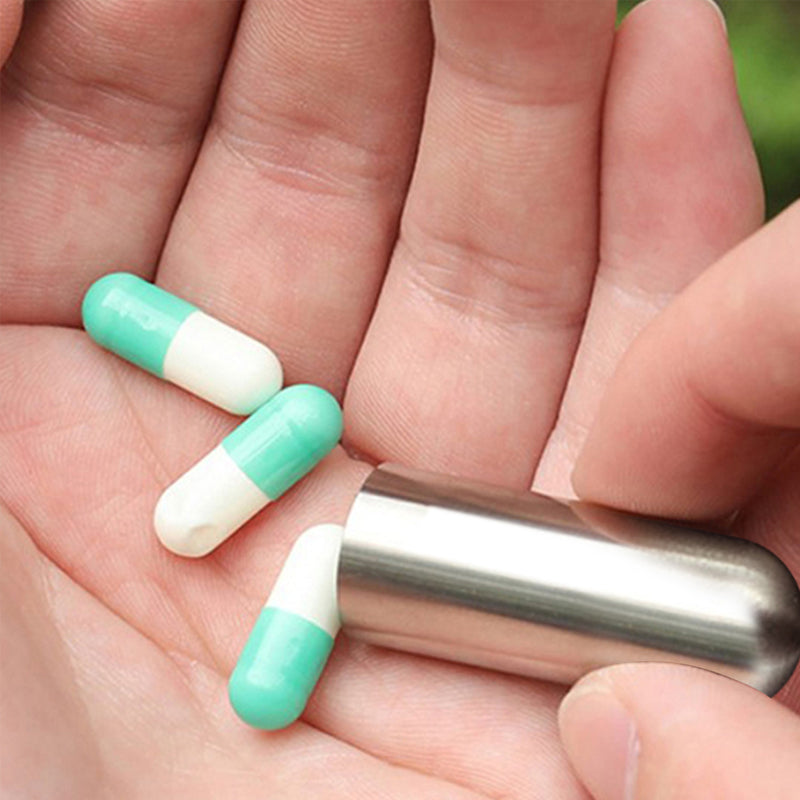 Portapillole in acciaio inox