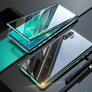 Custodia per telefono bifacciale in vetro temperato magnetico Samsung2
