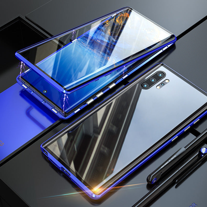 Custodia per telefono bifacciale in vetro temperato magnetico Samsung2