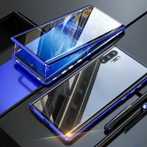 Custodia per telefono bifacciale in vetro temperato magnetico Samsung2