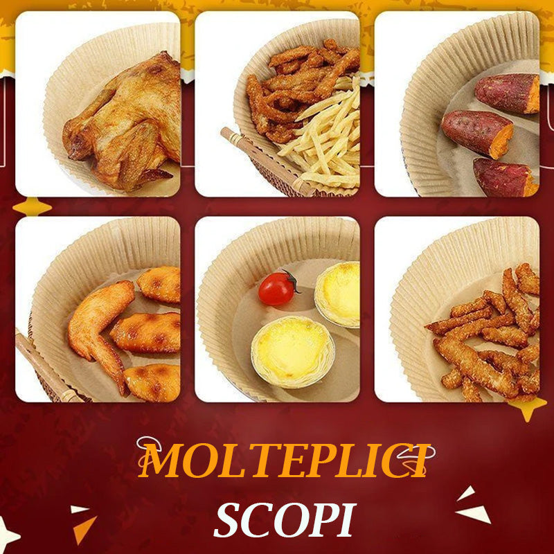 Inserto in carta usa e getta per friggitrice ad aria calda (50 pezzi)