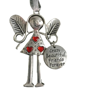 👼🏽Crazy Beautiful Friends Forever - Angelo ornamento regalo di Natale