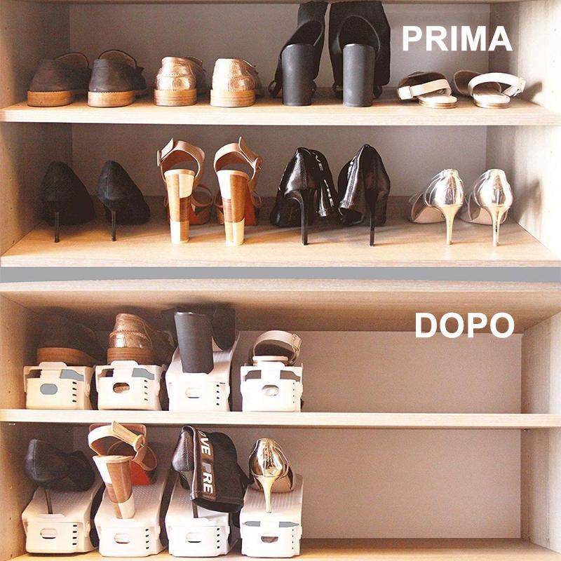 Hirundo regolabile scarpiera ruotino(bianco e nero) - oseletti